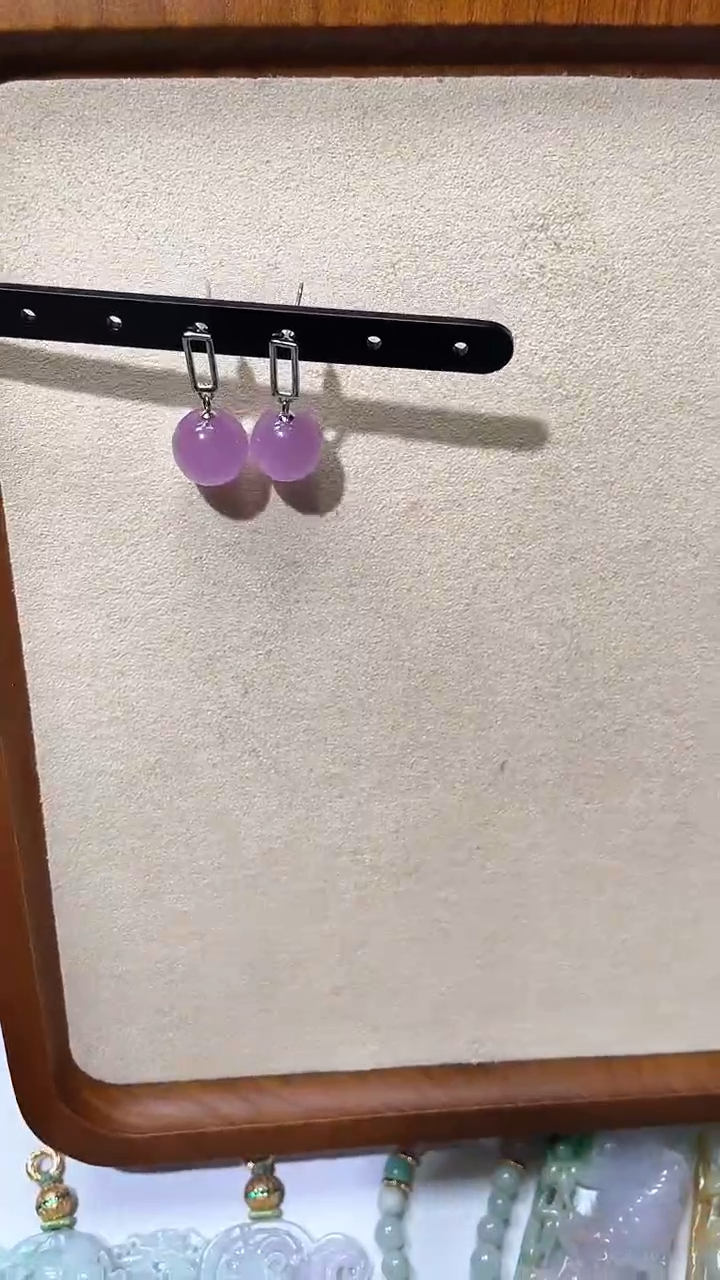 【闪购商品】锂辉石耳坠银S925镶嵌耳坠