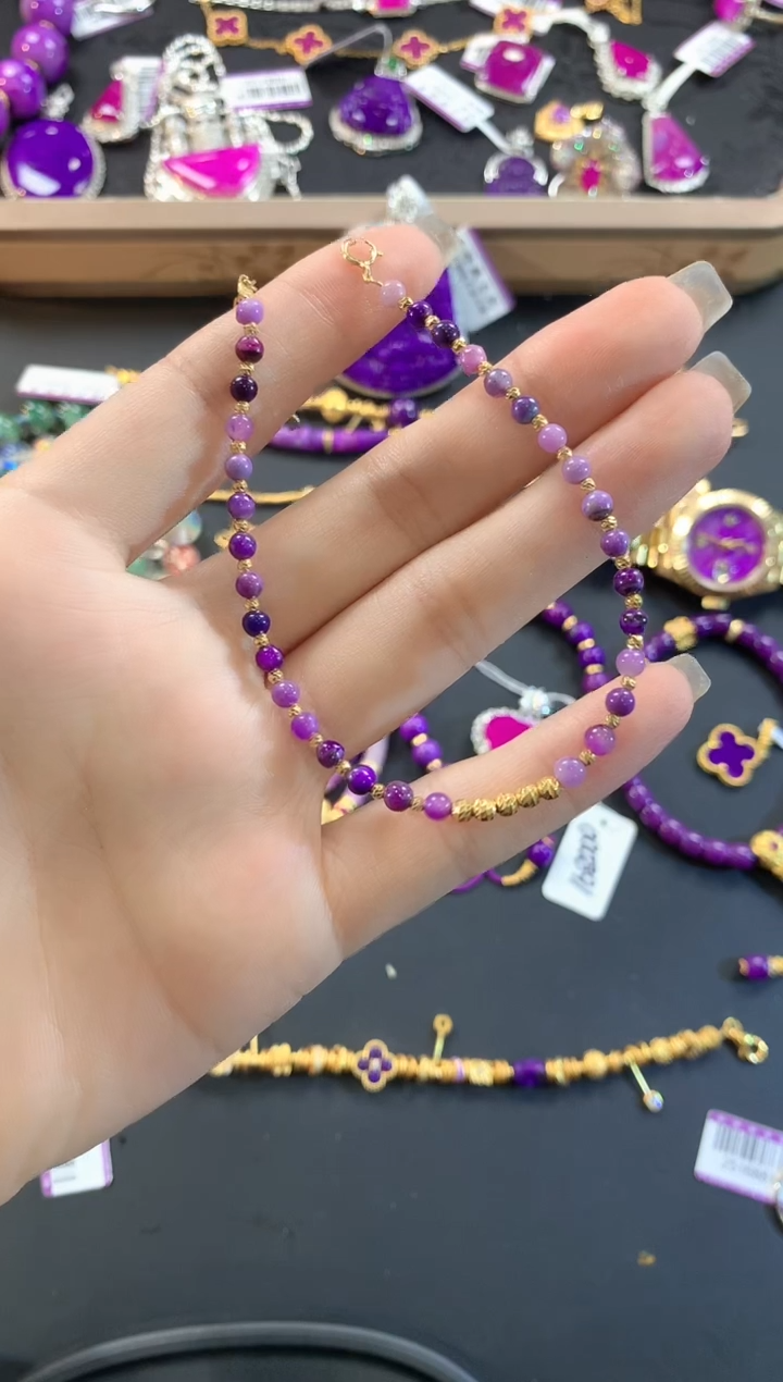 【闪购商品】苏纪石（舒俱来）.18K金镶嵌舒俱来手链