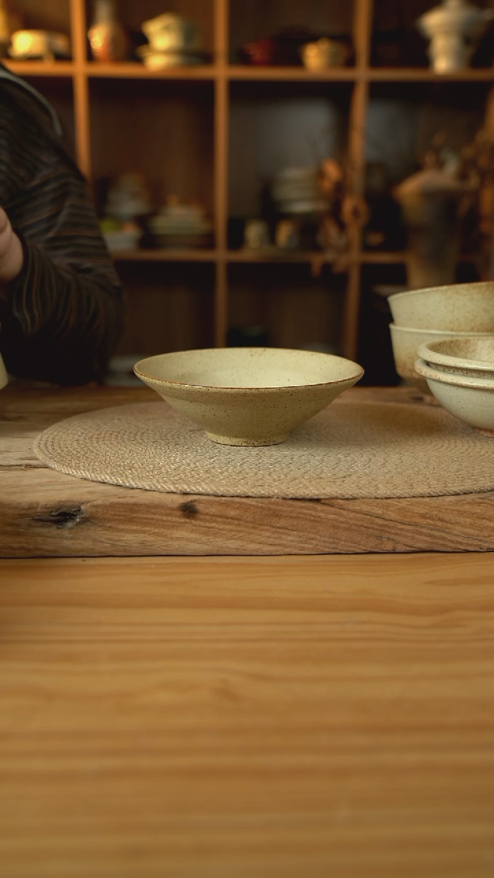 沙漠落日黄系列的6.5英寸帽子碗1个