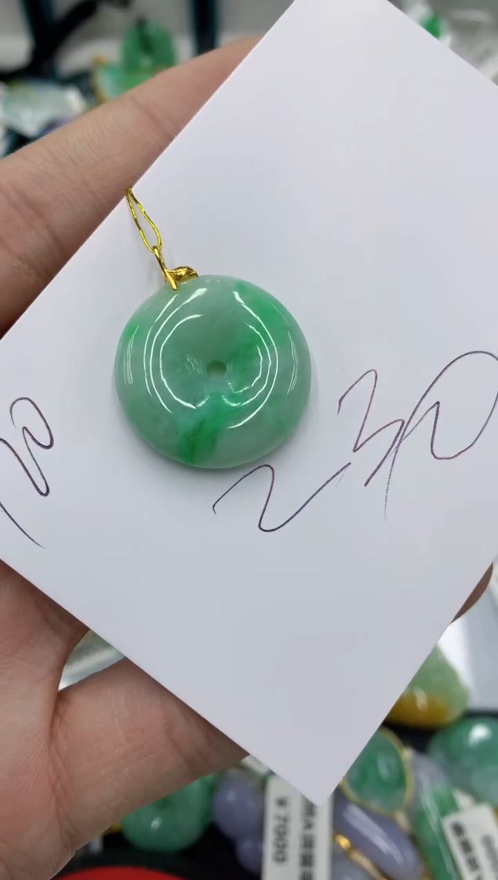 【闪购商品】翡翠颈饰18K金镶嵌号链接1111111