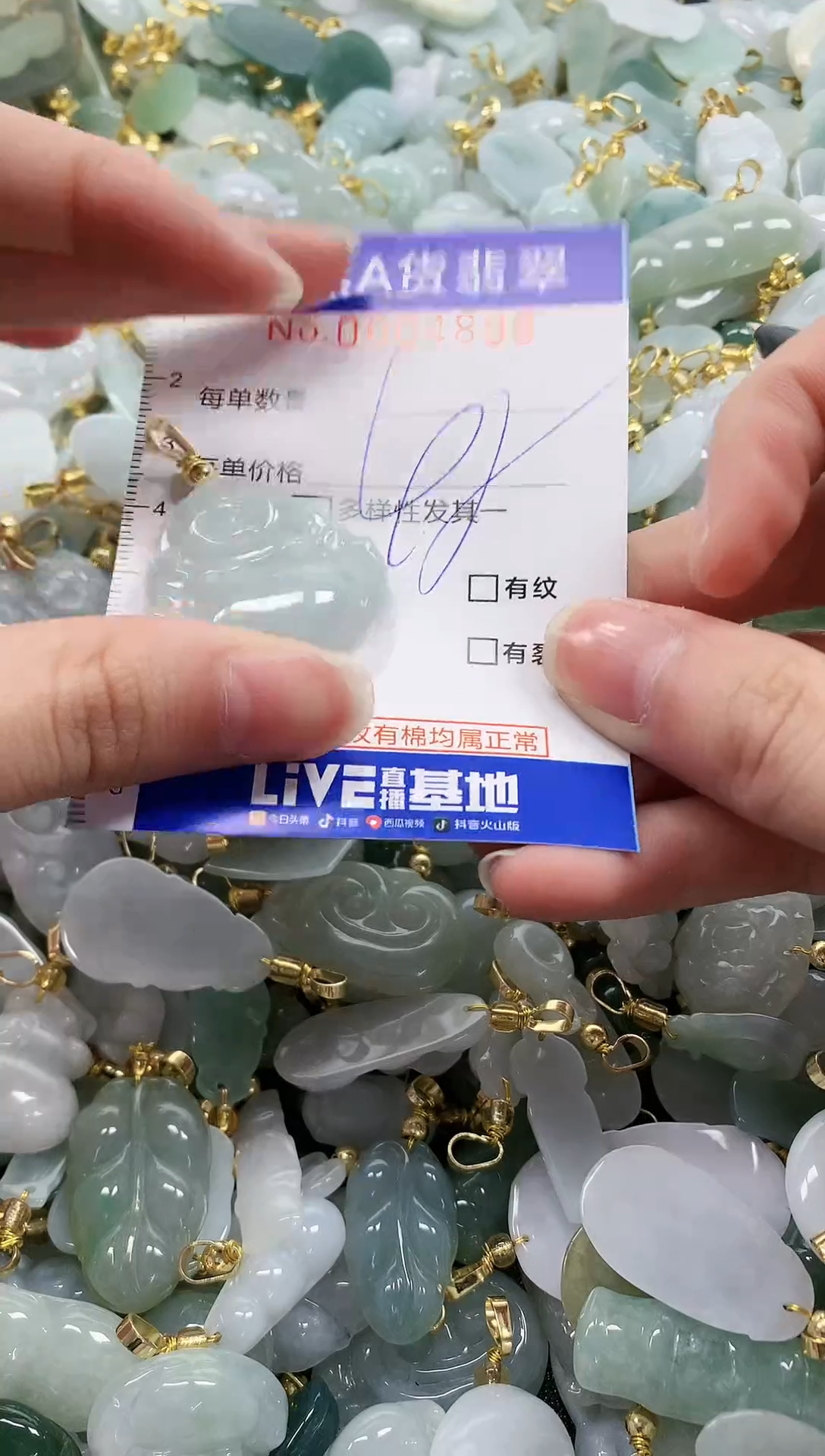 颈饰未镶嵌翡翠纯天然a货翡翠