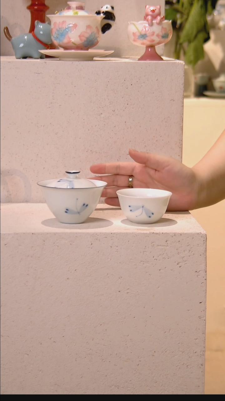 盖碗+茶杯好哈哈哈