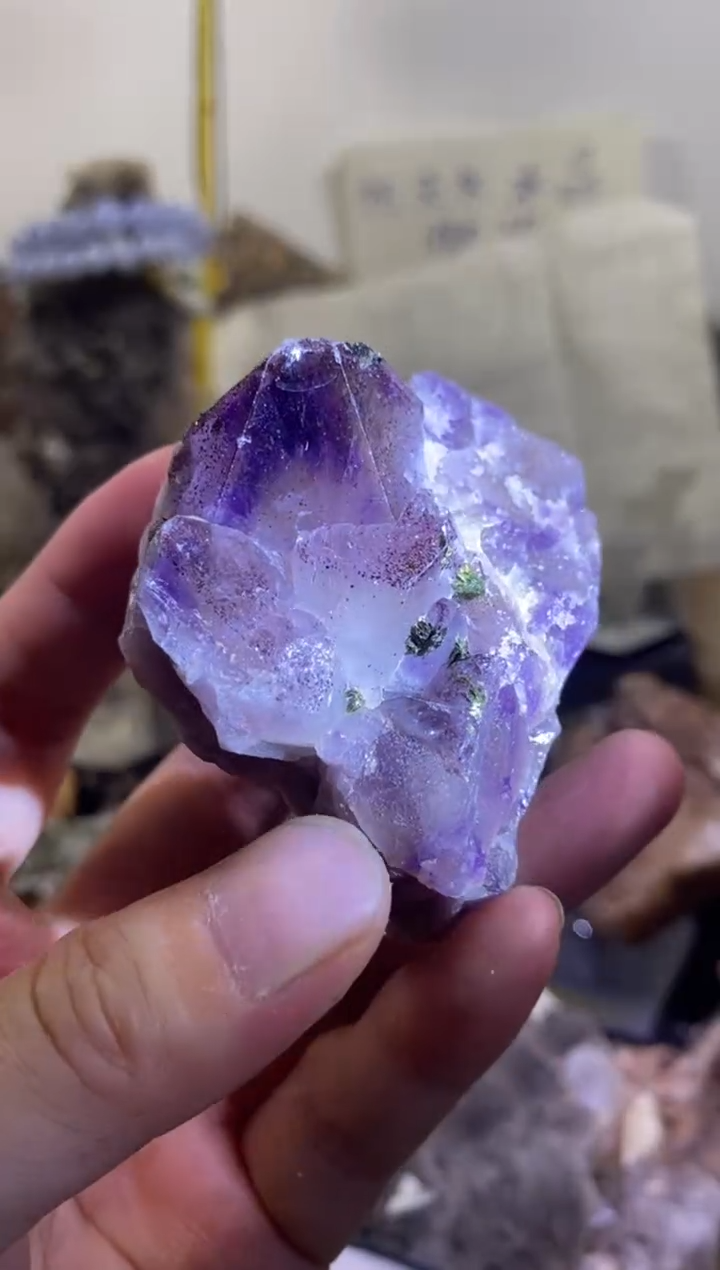 水晶珠宝半成品未镶嵌35号四川超七花园水晶133g