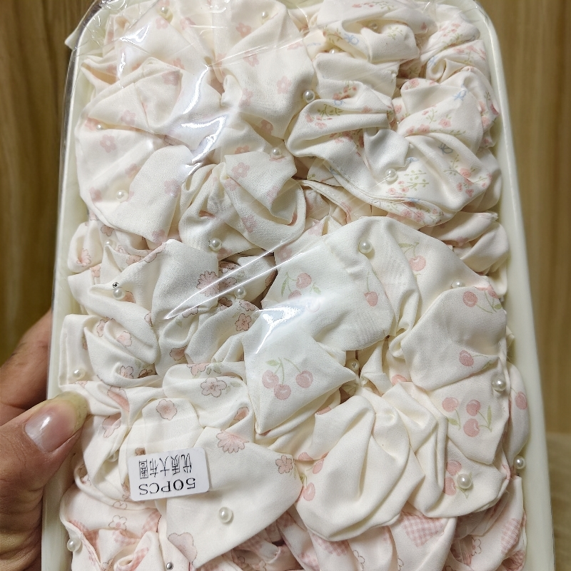 可爱甜美风发圈发绳清新气质大肠发圈简约白搭优质