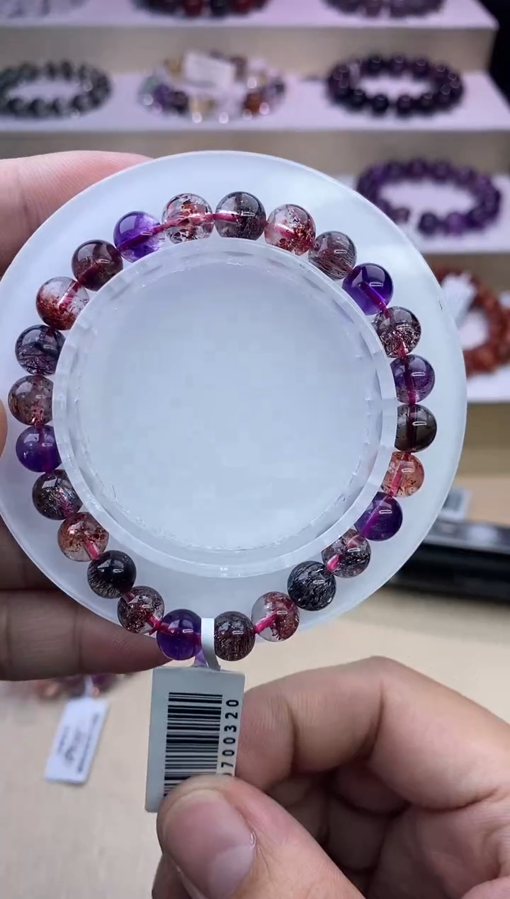 水晶手链未镶嵌黑加仑超七7m+