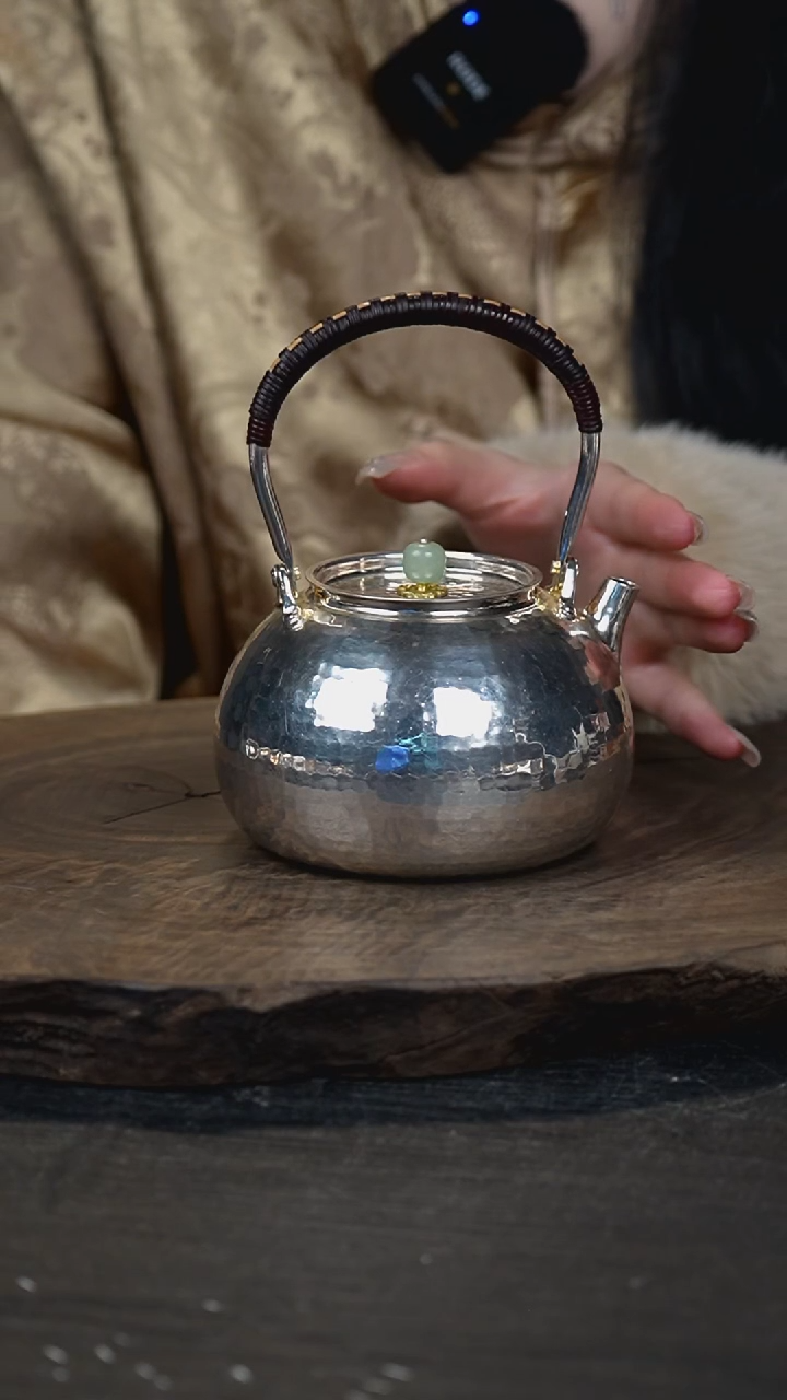 手工新款钱袋子提梁壶