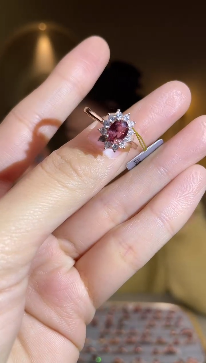 手饰彩色蓝宝石银S925镶嵌手饰