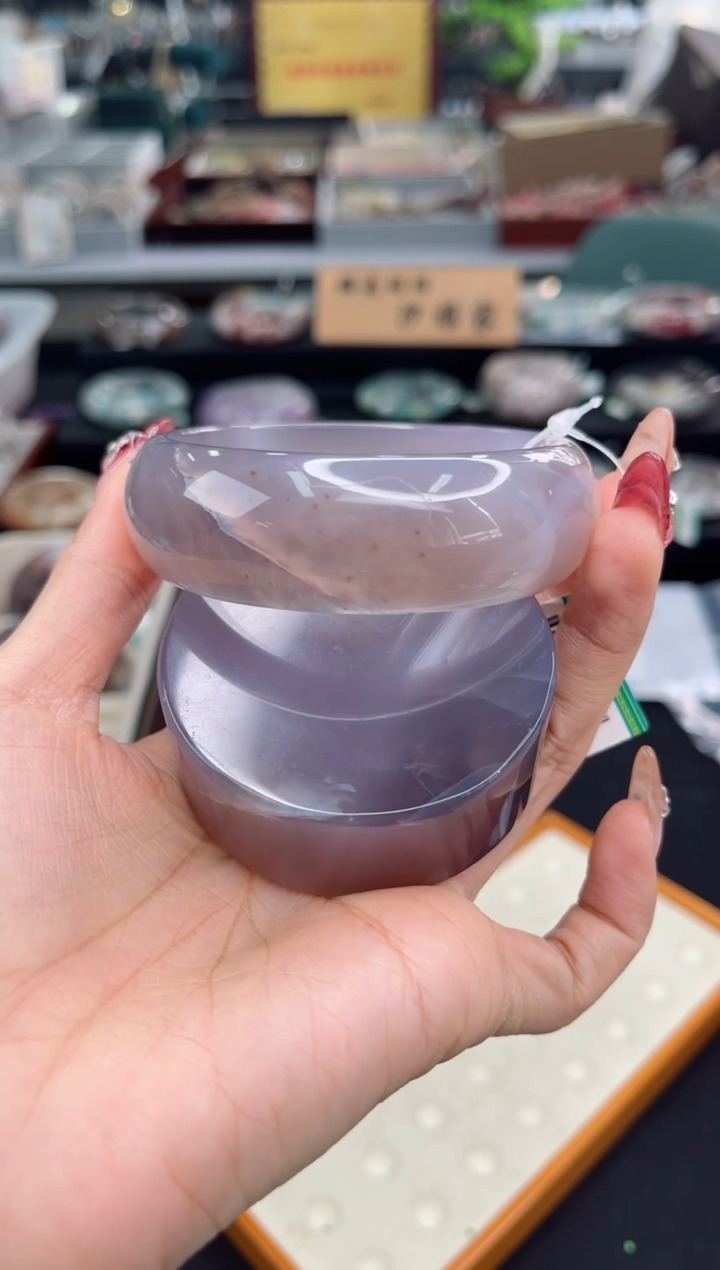 【闪购商品】石英质玉手镯未镶嵌63圈口（赠品镯心）6451685