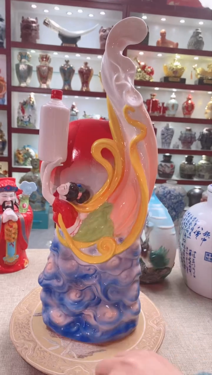 【闪购商品】摆件景德镇垚晶陶瓷微瑕飞天