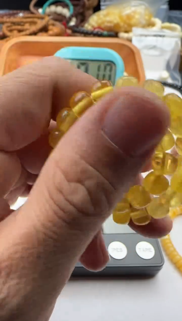 裸石蜜蜡未镶嵌原矿蜜蜡手串