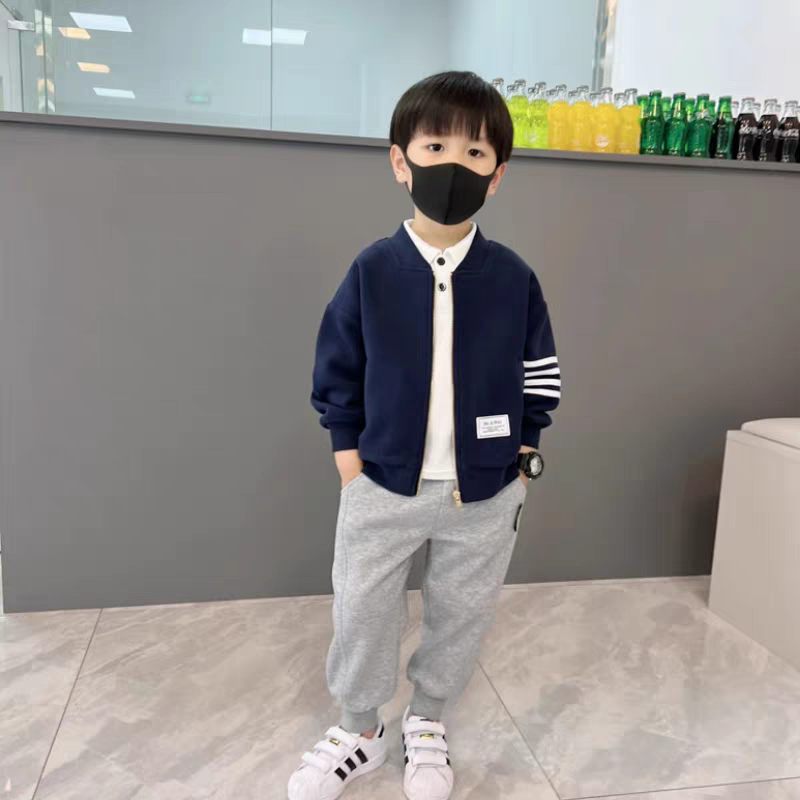 儿童装男童春秋套装2025春秋新款儿童休闲衣服男孩宝宝开衫两件套