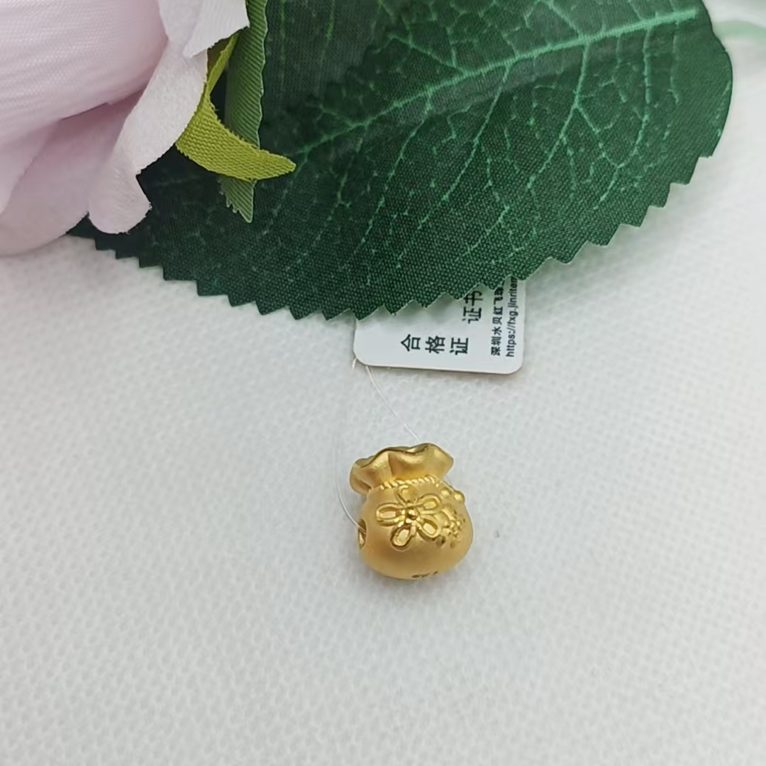 红飞珠宝足金挂件