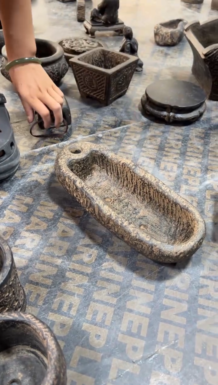 陶土【火山泥】牛槽盆