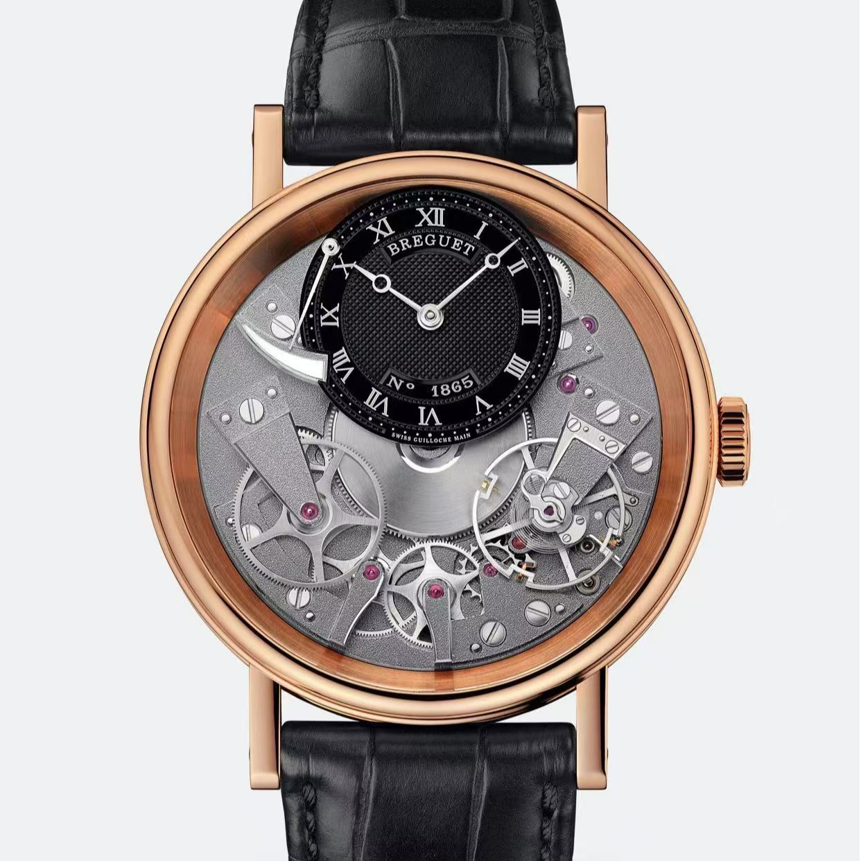 99新 BREGUET/宝玑 名表/宝玑/传世/7057BR/玫金镂空/单表