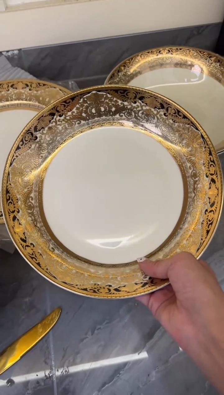 瓷片9寸深菜盘2个一单