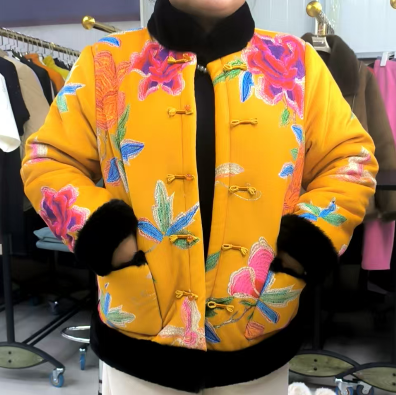 2016新中式国风加绒外套-LL