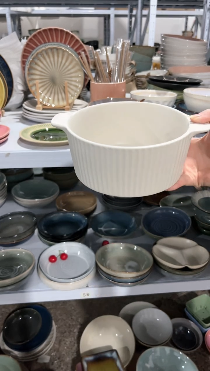 【闪购商品】瓷片外贸尾货瑕疵满20包邮X 哑光双耳