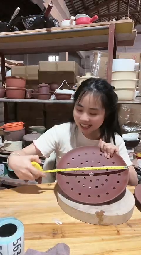 陶大瑕疵26紫砂蒸片烧裂色差不圆