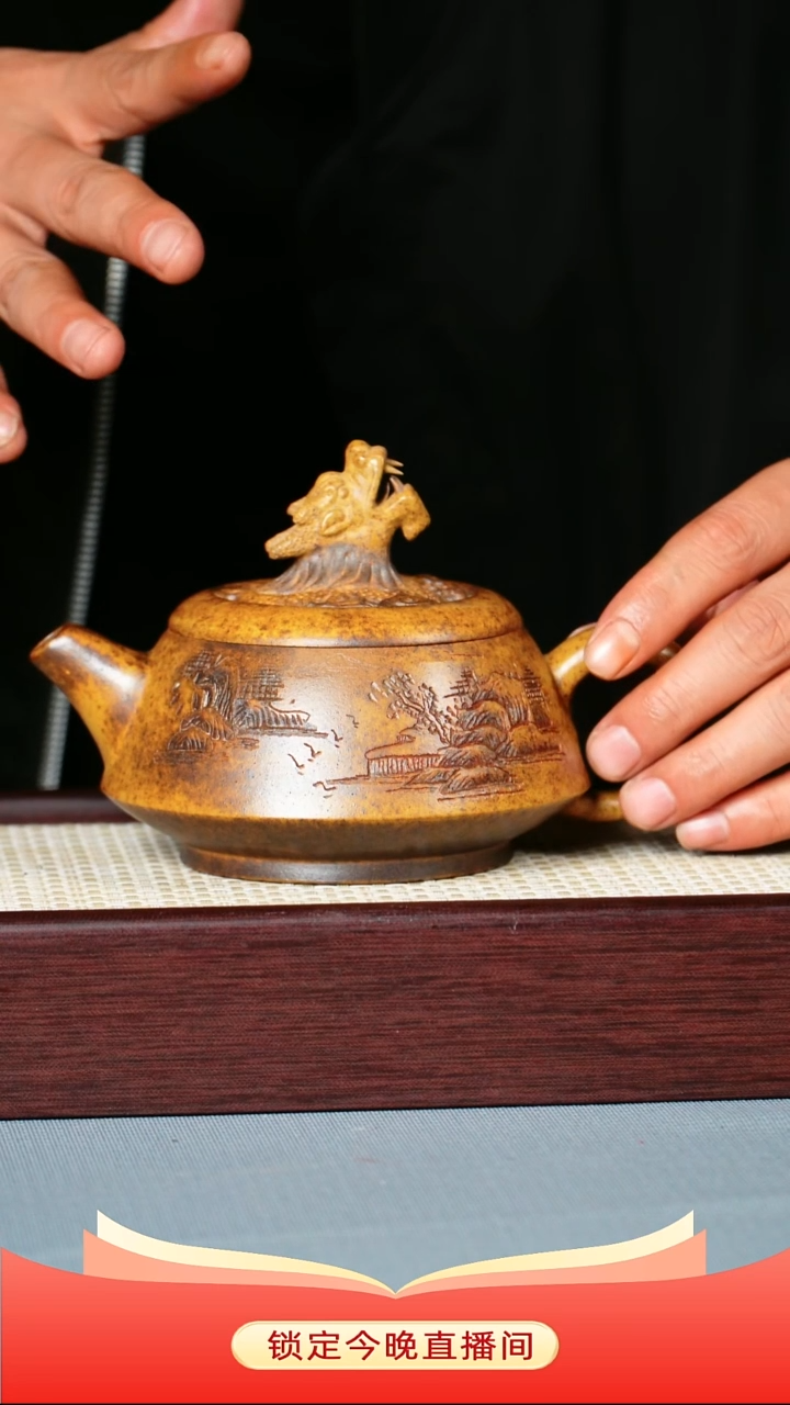 茶壶紫砂 龙骨金砂柴烧 独占鳌头
