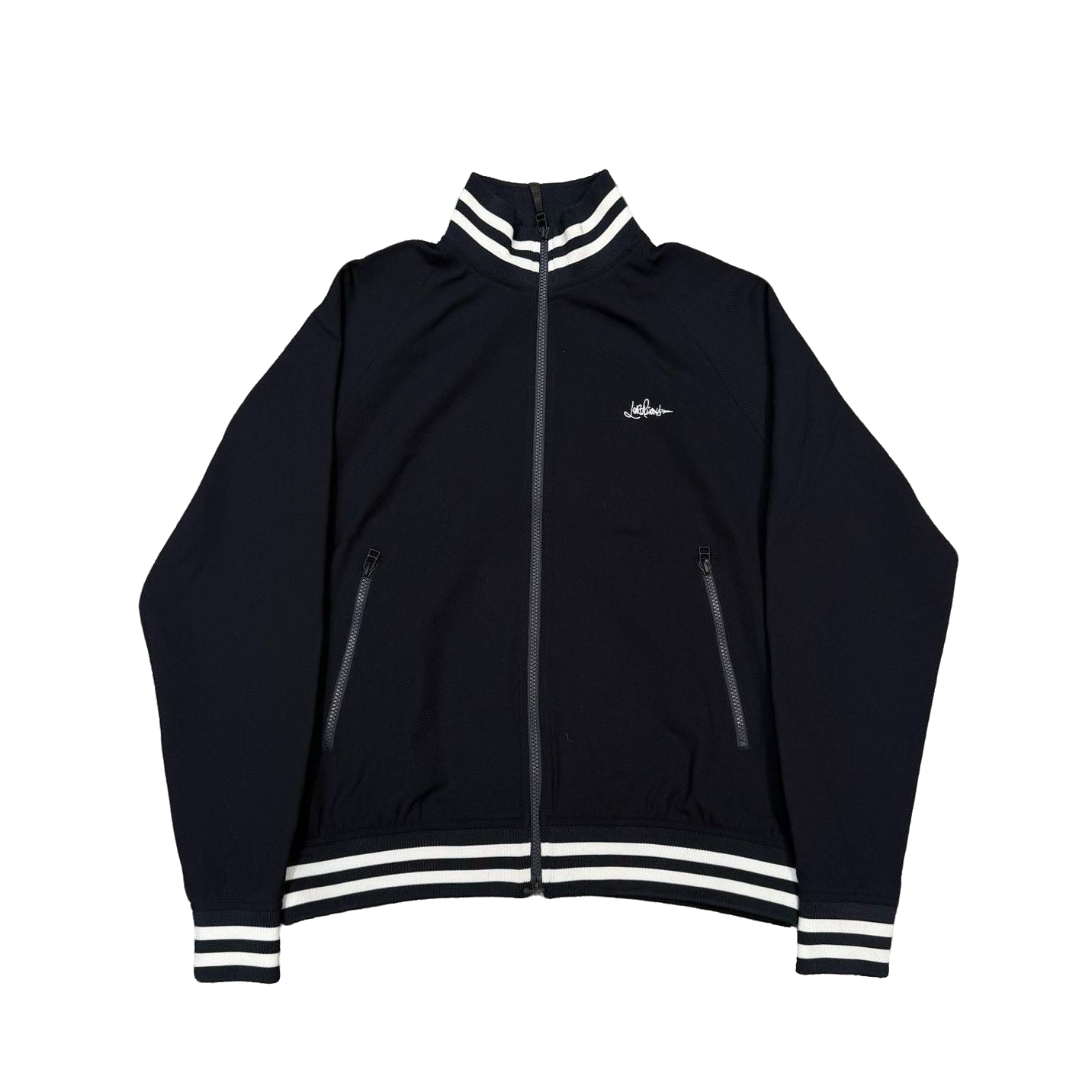 未使用 Loro Piana/诺悠翩雅 深蓝条纹/藤原浩联名/羊毛夹克/S码