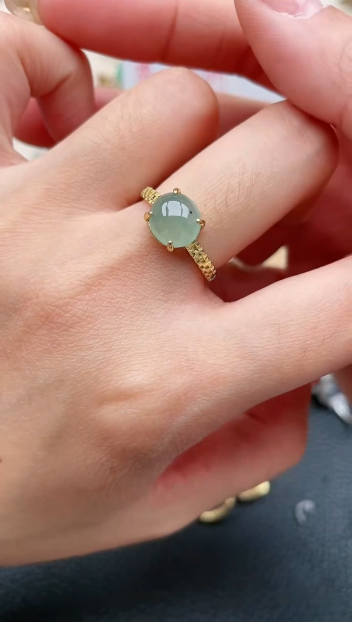 【闪购商品】翡翠戒指银S925镶嵌1111