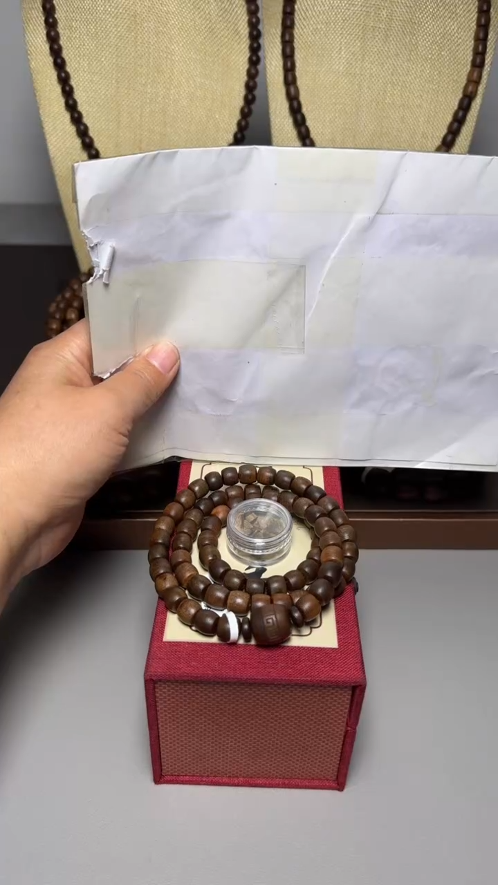 【闪购商品】沉香手串芽庄白棋0.9桶珠三圈