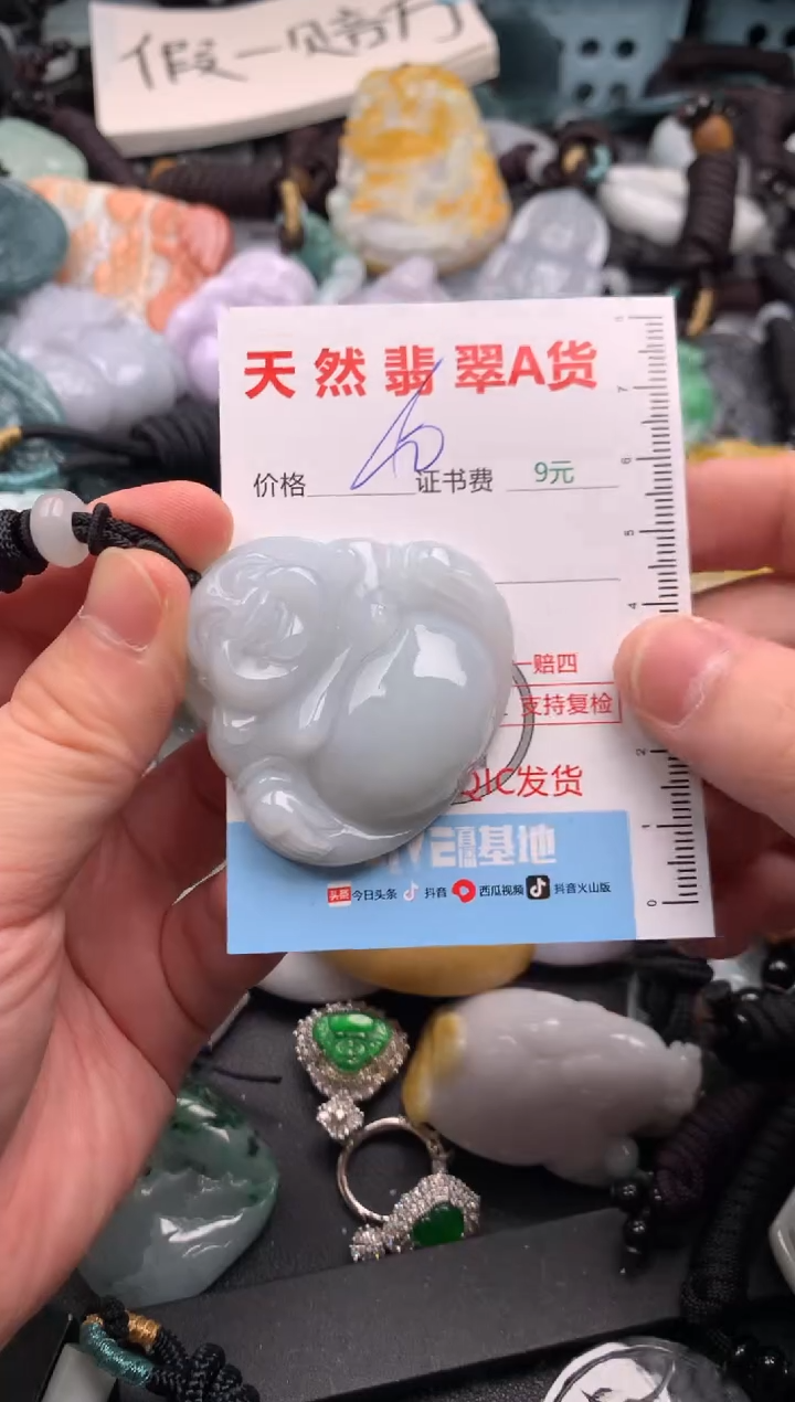 翡翠未镶嵌吊坠(不含链)1