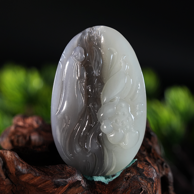 lot10 和田玉挂件/QG51227-185495 保利山东