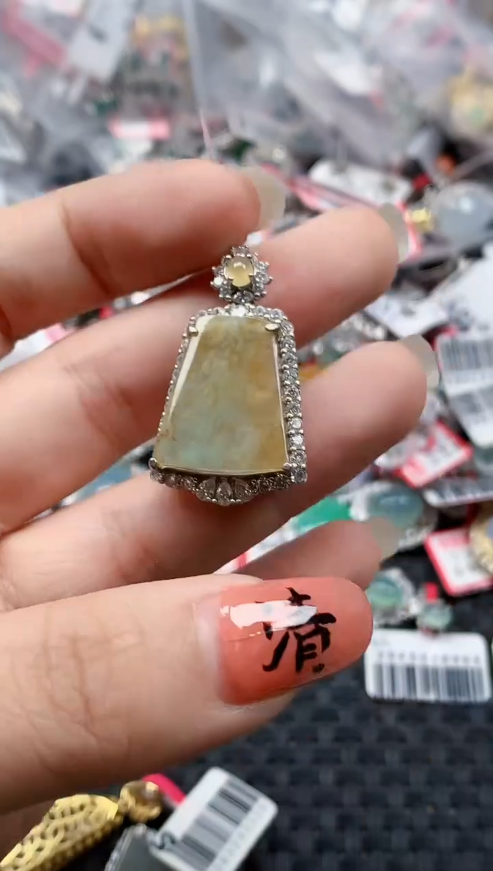 银S925镶嵌戒指翡翠天然A货缅甸翡翠