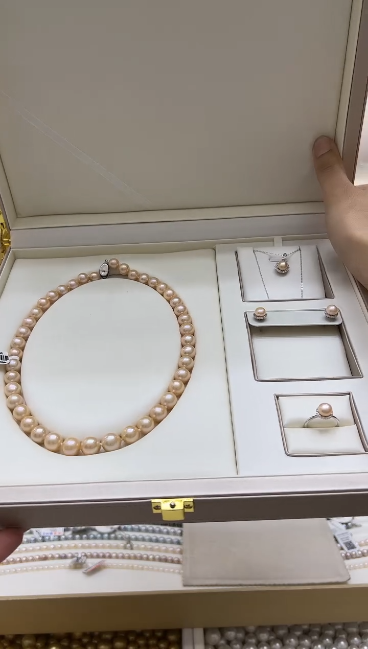 【闪购商品】淡水珍珠四件套未镶嵌金鳞四件套148