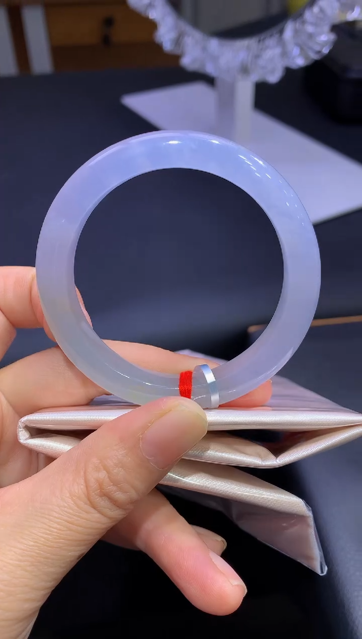 未镶嵌手镯翡翠-N117-正圈50.6