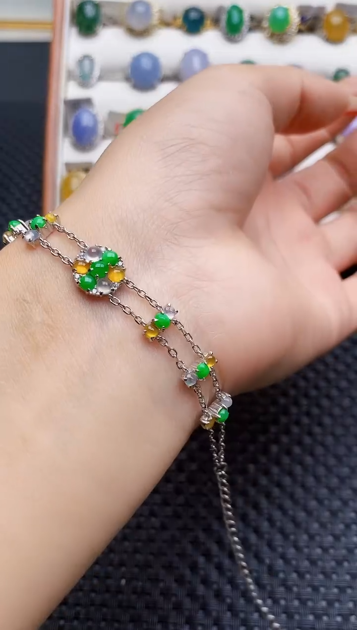 银S925镶嵌戒指翡翠1702