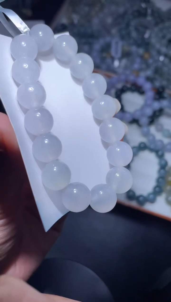 【闪购商品】定制翡翠未镶嵌天然缅甸A货翡翠手串102