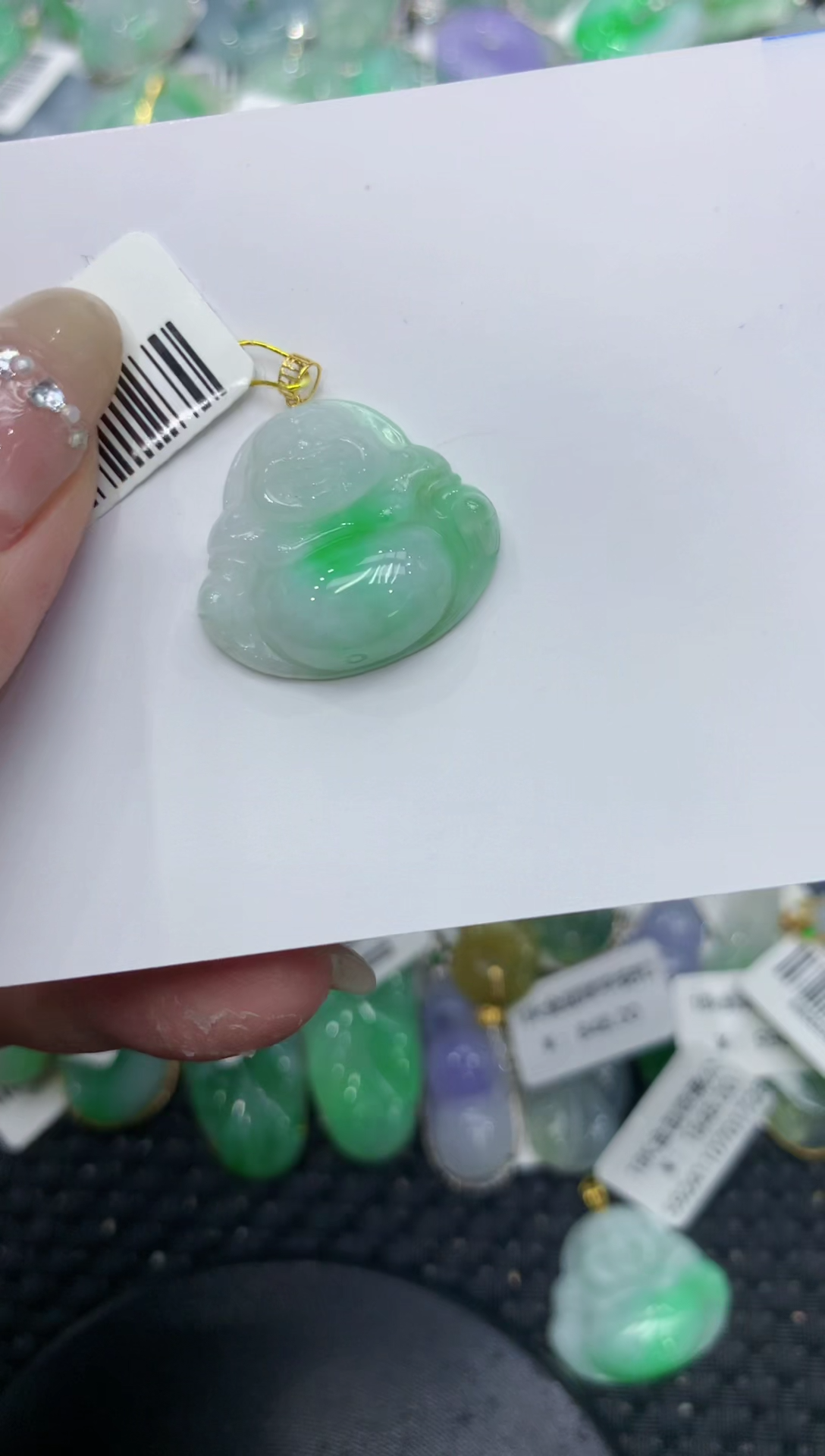 【闪购商品】翡翠颈饰18K金镶嵌222222222