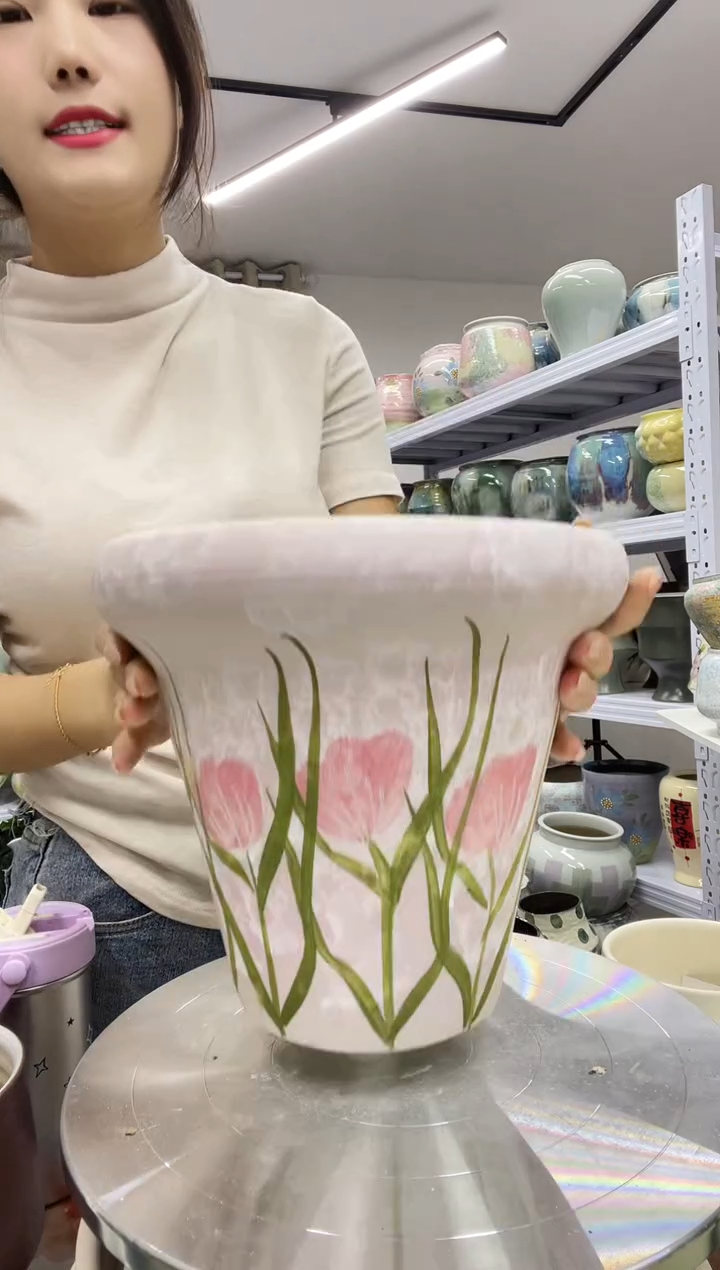 9-7直播链接精选陶瓷花盆