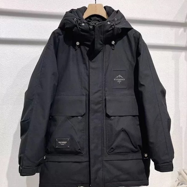 2388长款连帽保暖冬季时尚衣服防寒衣休闲百搭