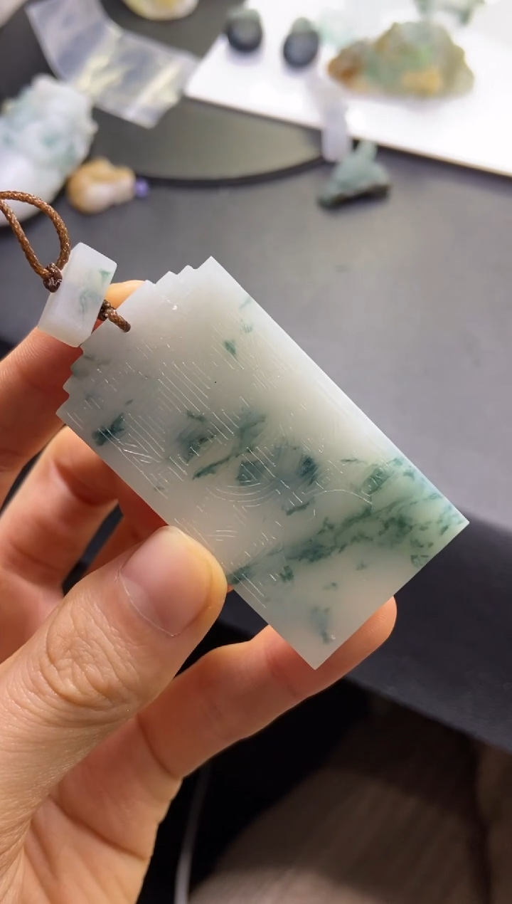 【闪购商品】定制翡翠未镶嵌无事牌