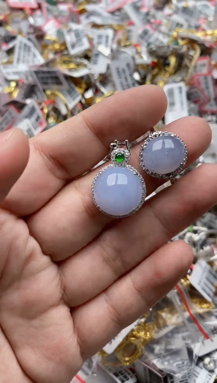 【闪购商品】翡翠戒指银S925镶嵌44444---5