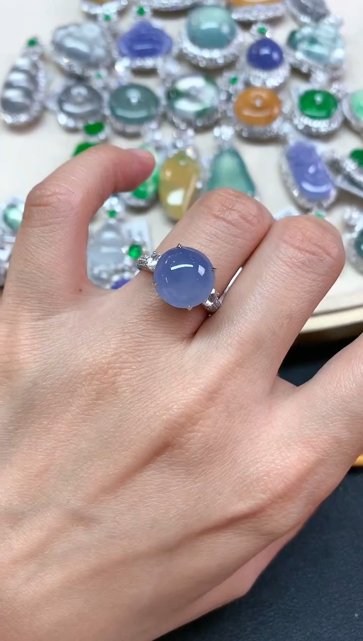 【闪购商品】翡翠戒指18K金镶嵌Q23|39800