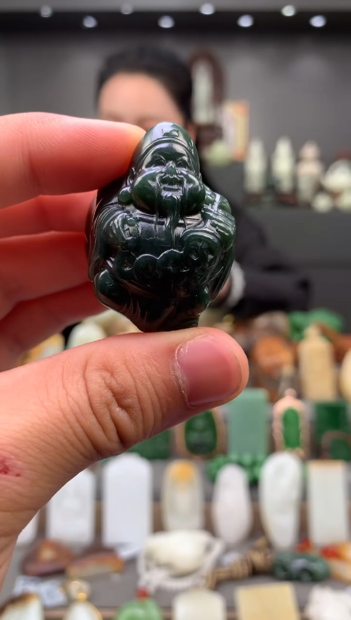 和田玉未镶嵌扳指扳指（多样性发货）