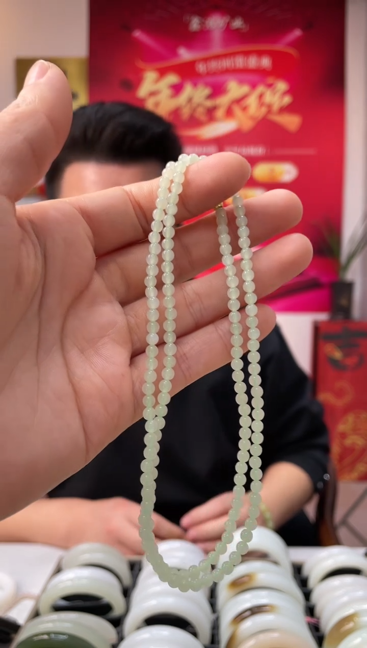 【闪购商品】和田玉颈饰未镶嵌翠胶猫卡4-3小米链随机发一件