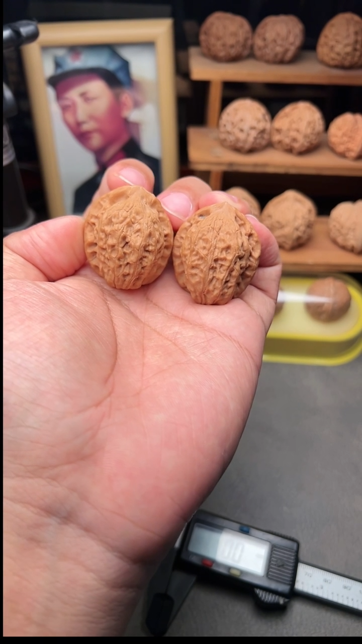 吊坠文玩核桃乾隆帽34骨质无敌