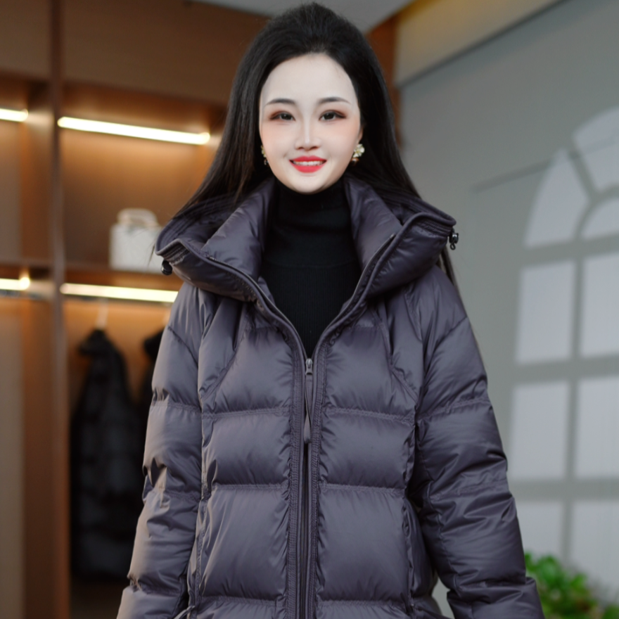 2025年冬季新款洋气时尚百搭加厚女士加厚羽绒服M-3XL