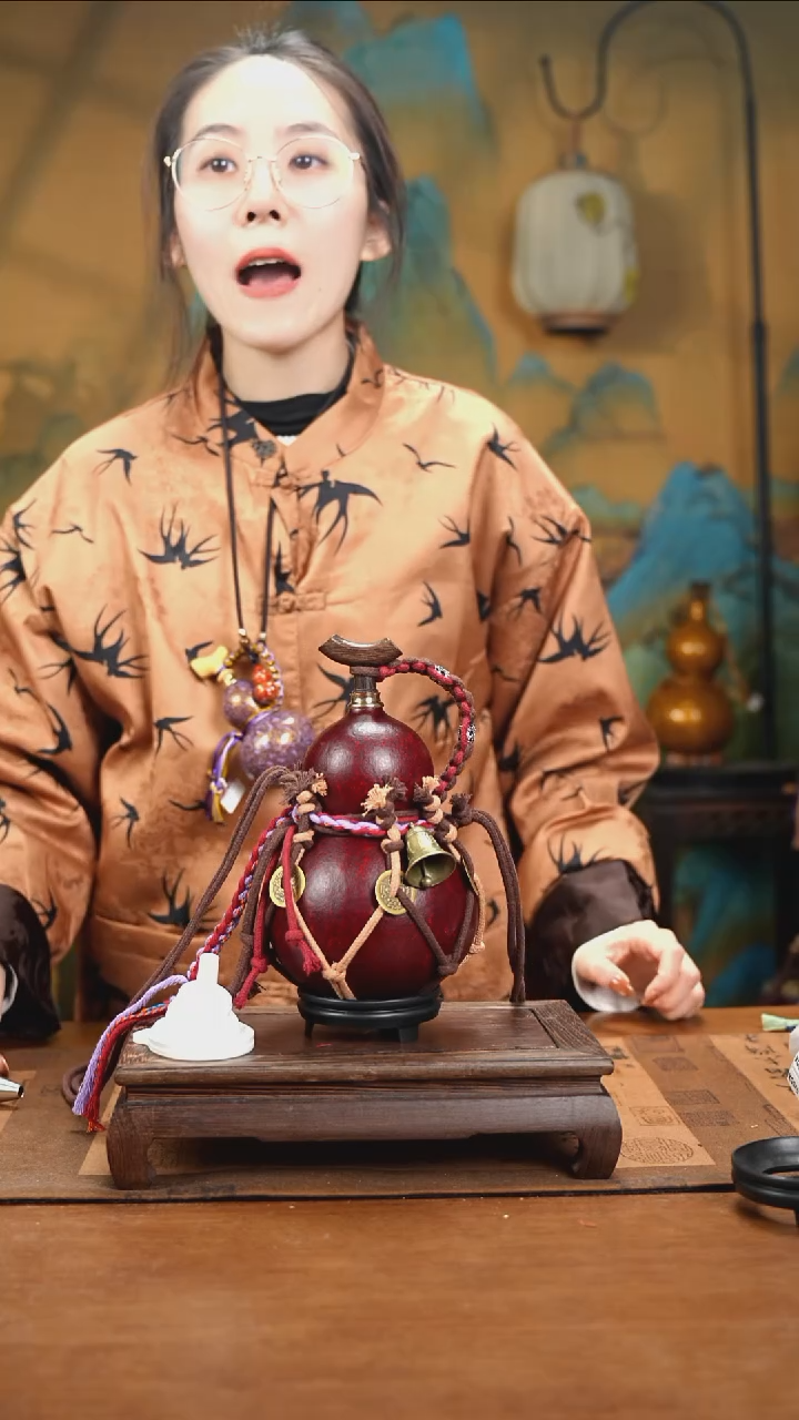 XG038网兜款大漆酒葫芦（现货现发）