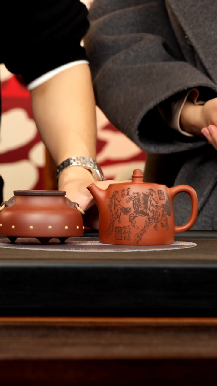 【闪购商品】紫砂茶壶XMYQ 红清水 汉铎 280cc