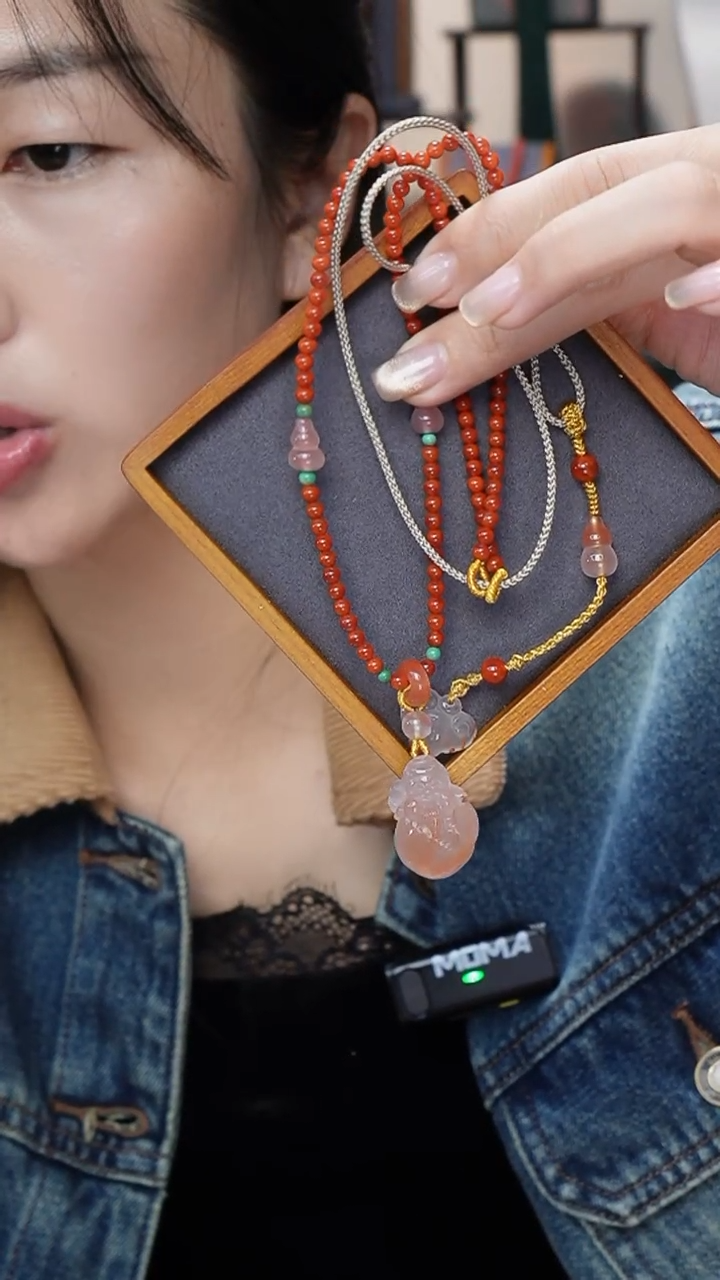 【闪购商品】南红玛瑙项链未镶嵌项链