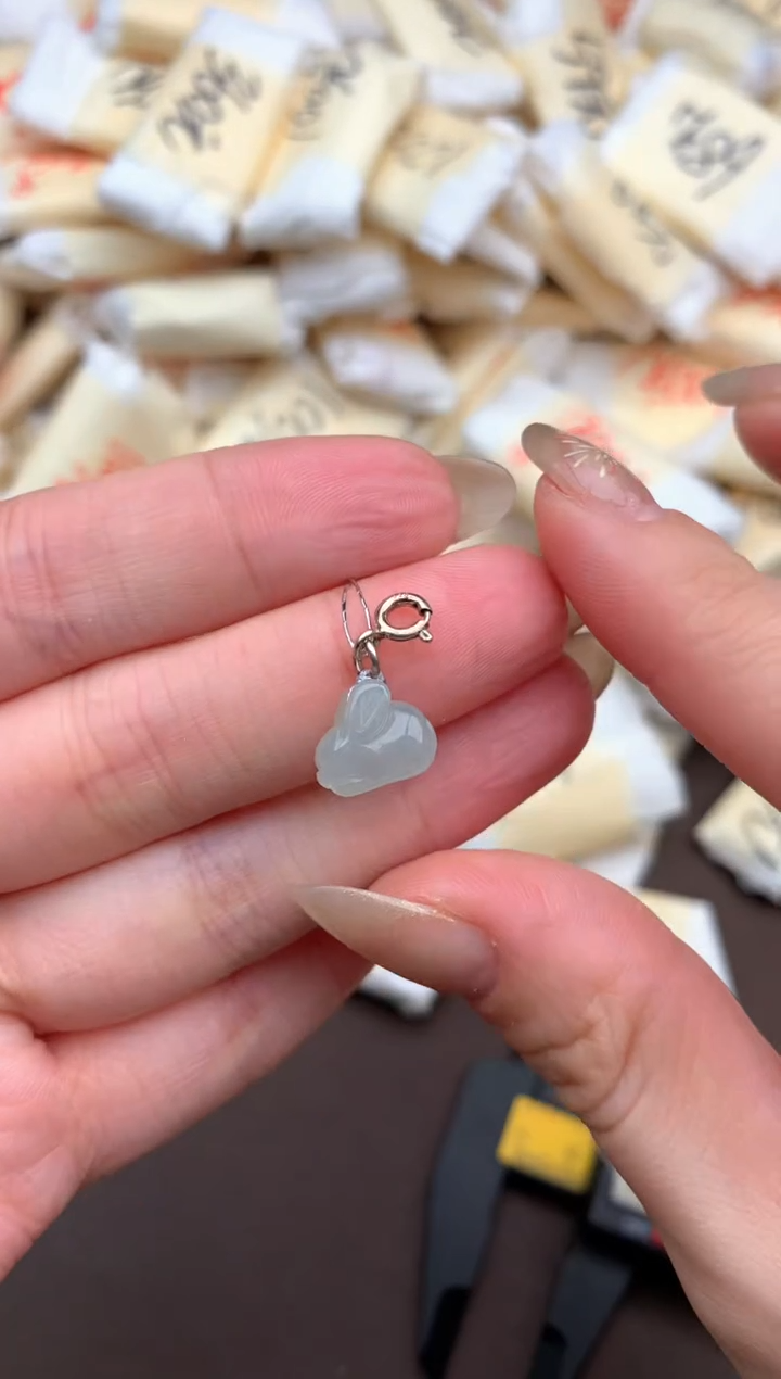 【闪购商品】翡翠挂件银S925镶嵌 一