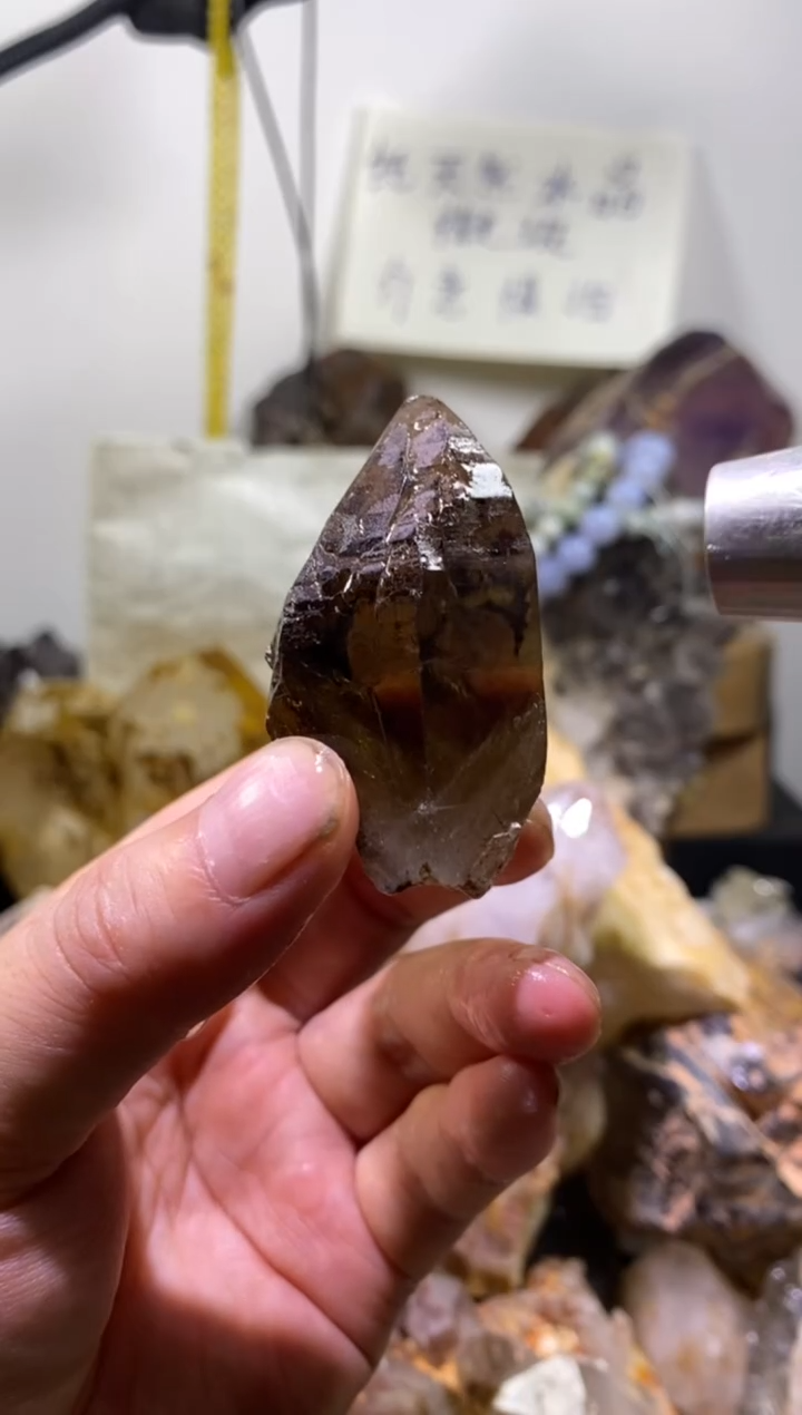 未镶嵌珠宝半成品水晶千*喜马烟晶