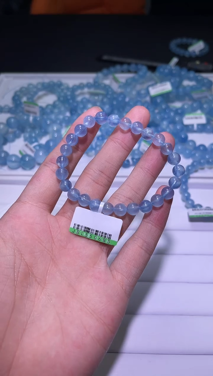 1海蓝宝石（处理）X057-海蓝宝单圈-多样性发其一