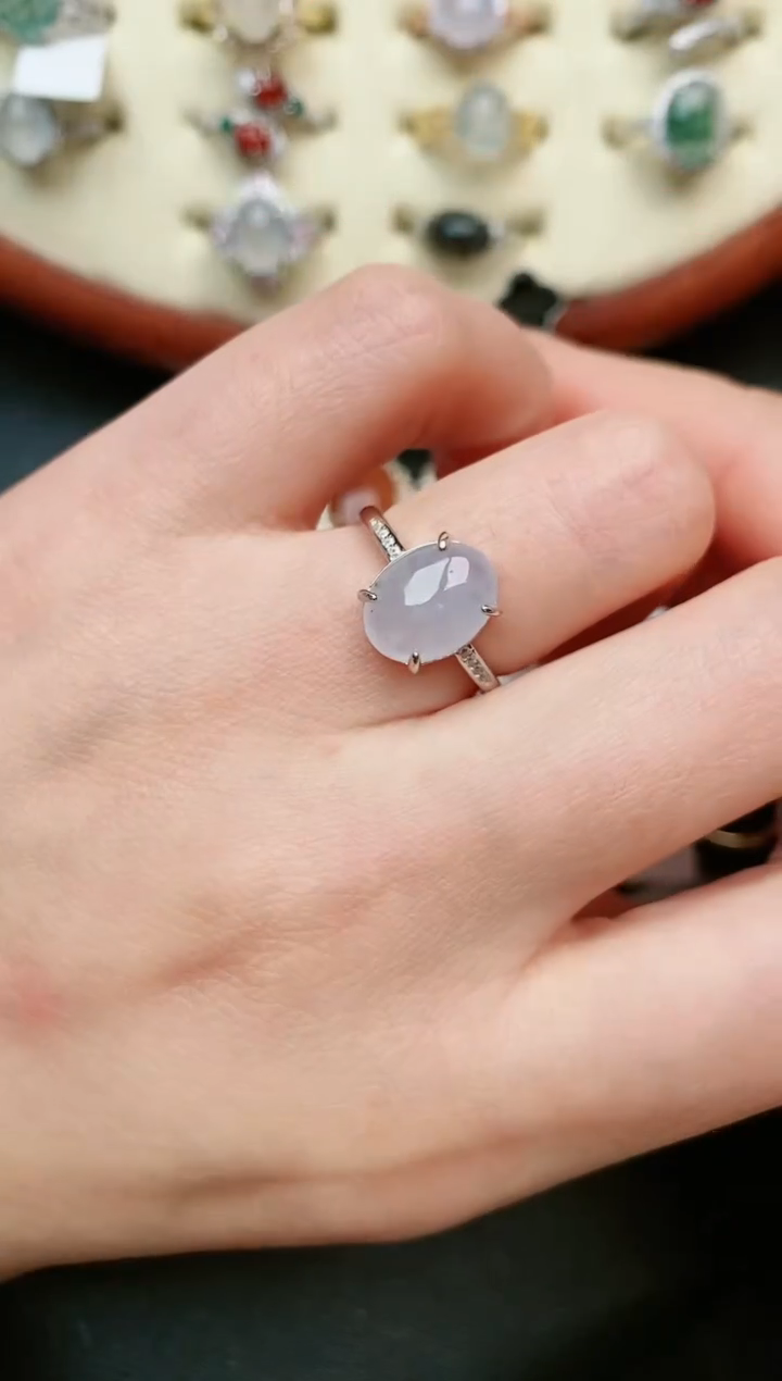 【闪购商品】翡翠戒指银S925镶嵌....